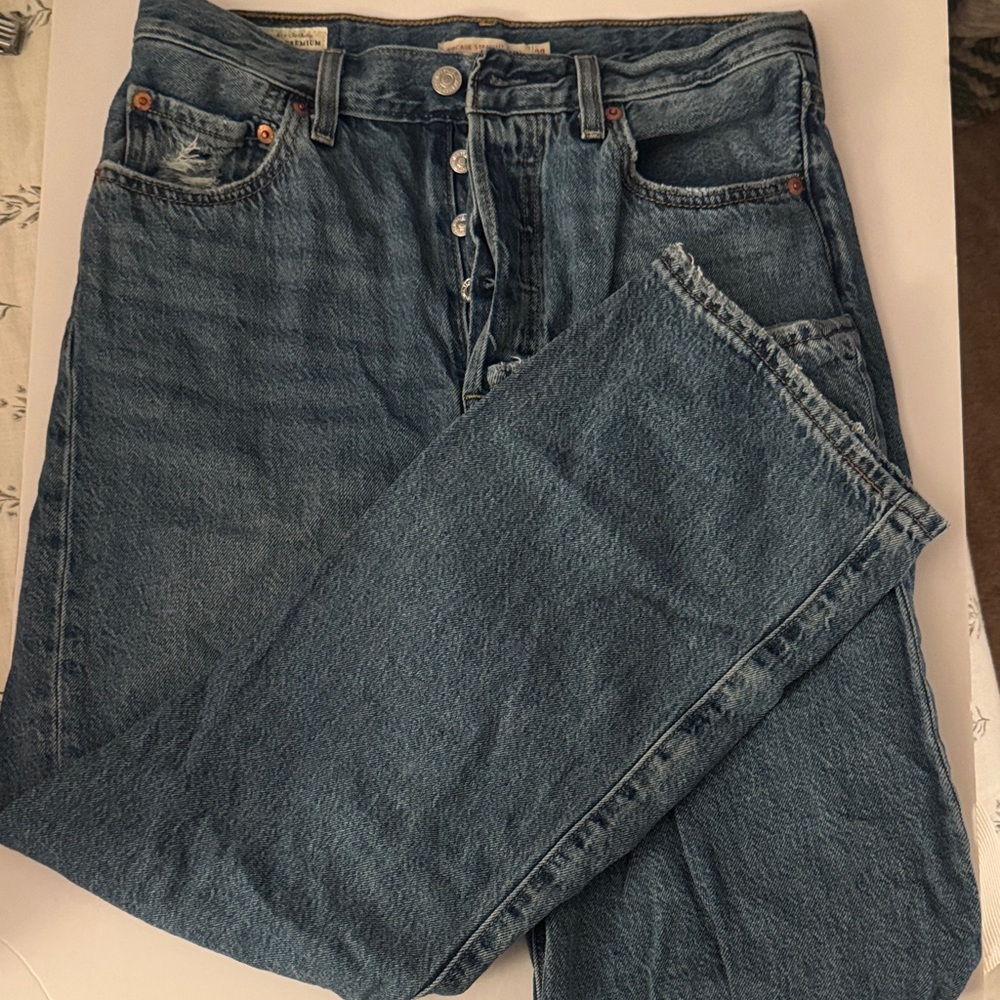 Levi's Blue Ankle & Cropped Jeans